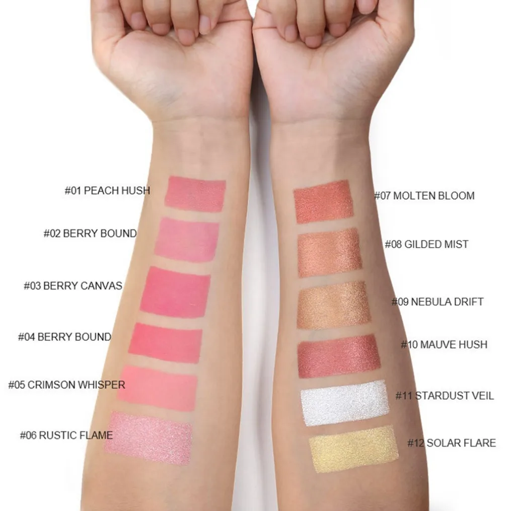 Paleta do różu w piekarniku, wegańska, matowa, perłowa, mieszanka kolorów, możliwość personalizacji logo, długotrwały, wodoodporny puder rozświetlający do twarzy.