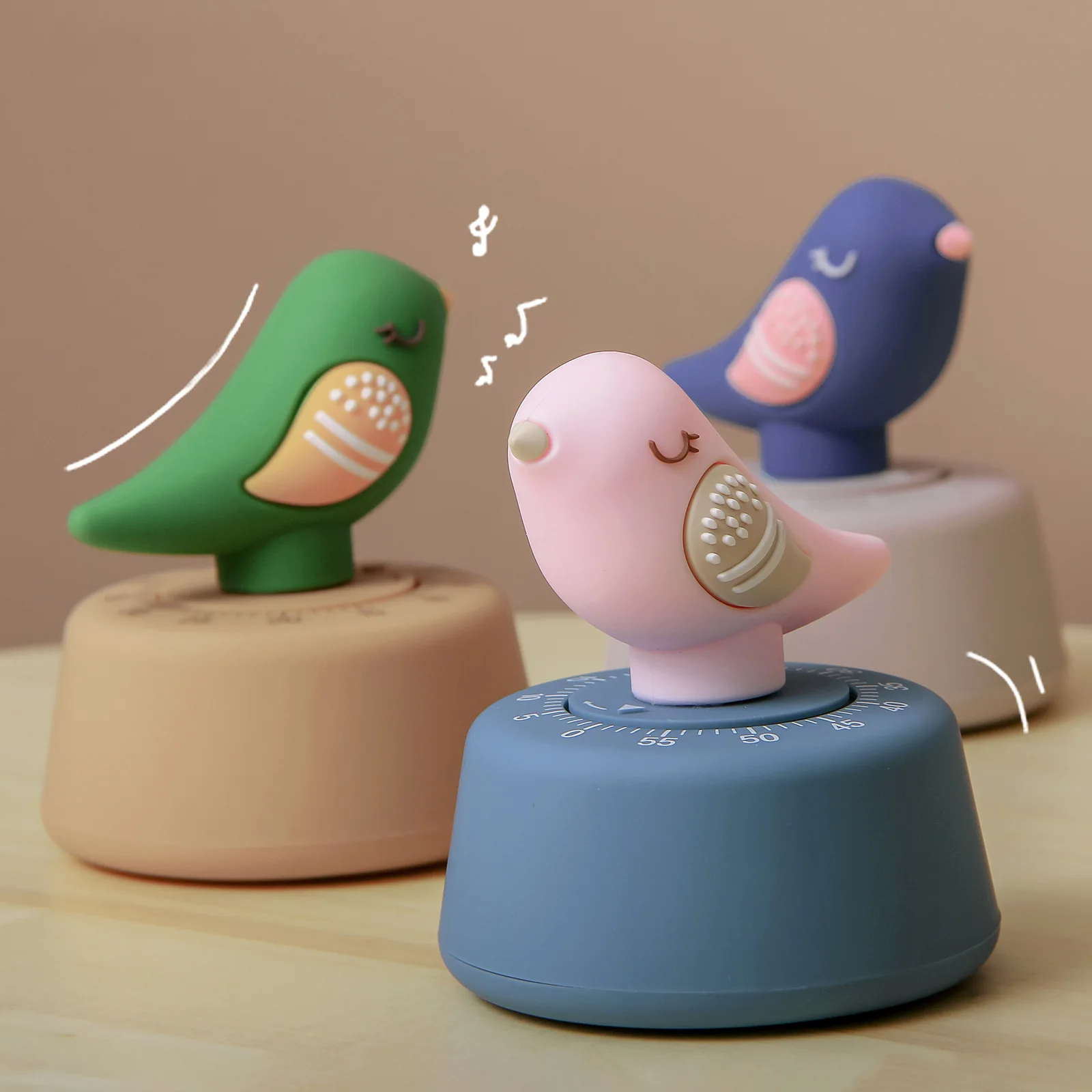 Chirping Bird Timer, Student Study Time Manager, Kitchen Countdown Timer, Back to School Gift
