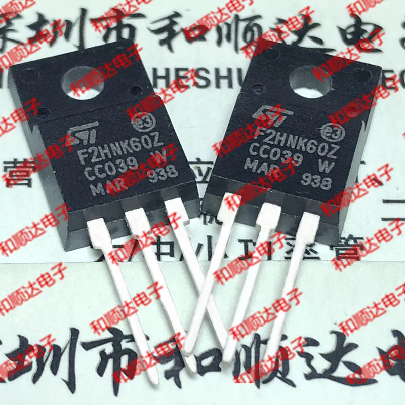 New Original 5pcs / F2HNK60Z STF2HNK60Z  TO-220F 600V 1.4A TO220F