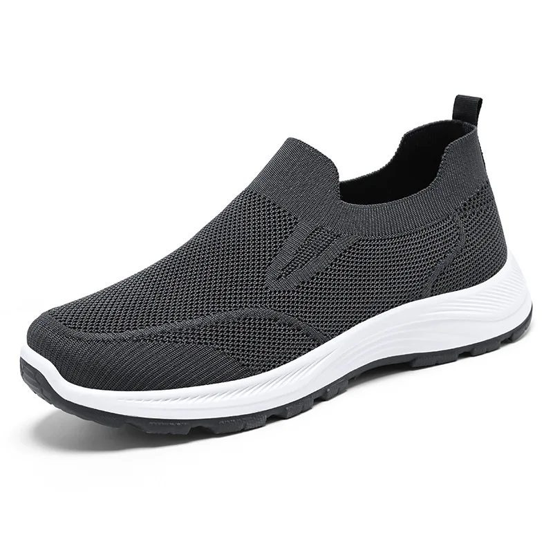 

Lazy One-pedal Casual Shoes Mesh Breathable Comfortable Soft-soled Cloth Shoes Sports Mesh Walking Solid Color Shoes