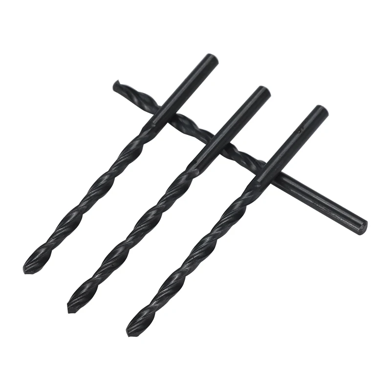 10 pces ajustaram o bocado de broca 2.0-4.0mm da torção de hss que nitrriding revestiu o conjunto de madeira do cortador do furo do metal da broca da arma