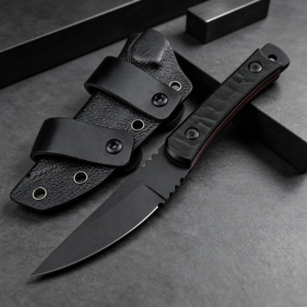 3882 Fixed Blade Knife 8Cr13Mov Blade G10 Handle Outdoor Hiking Fishing Camping Barbecue Picnic Travel Portable Tool