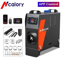 Hcalory Car Heater 12V 8KW Standing Parking Heater Diesel 24V/240V APP Smart Air Heater Fast Heating with Muffle Silencer