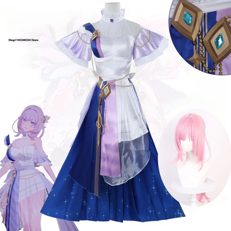 Game Honkai: Star Rail Women's Costumes Elysia Costume Concert Cosplay Anime Figures Men's Woman Cos Adult Kid Clothes Disguise