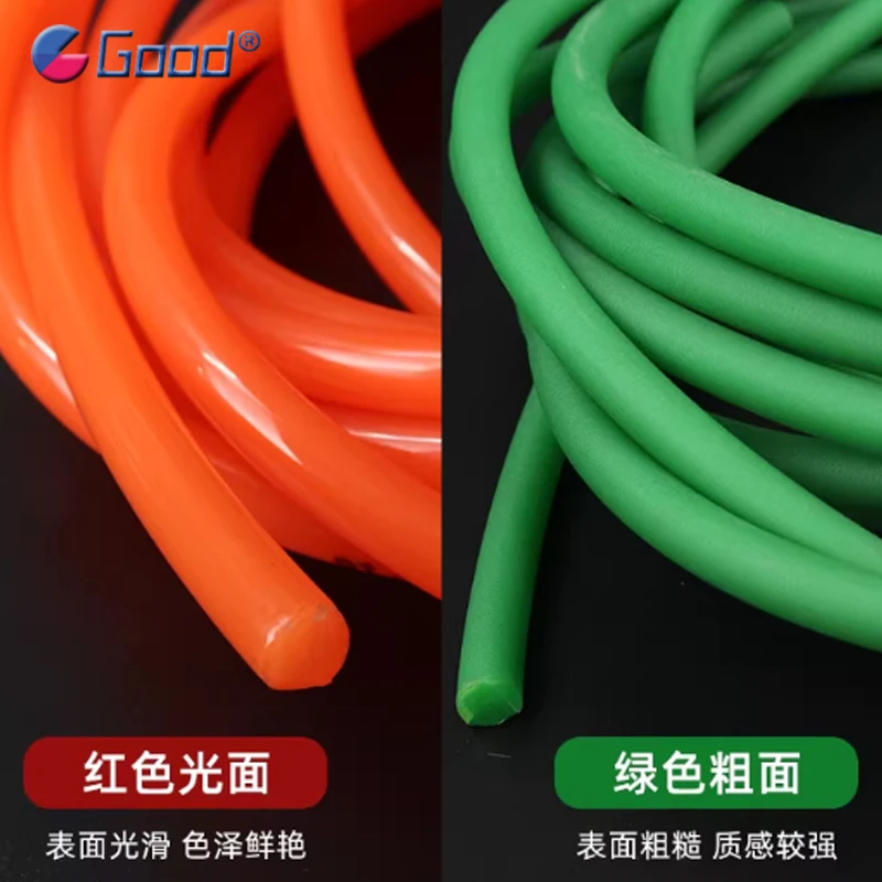 Green/Red Meltable Cord Round PU Drive Belt Diameter 2-12mm Polyurethane Conveyor Strip