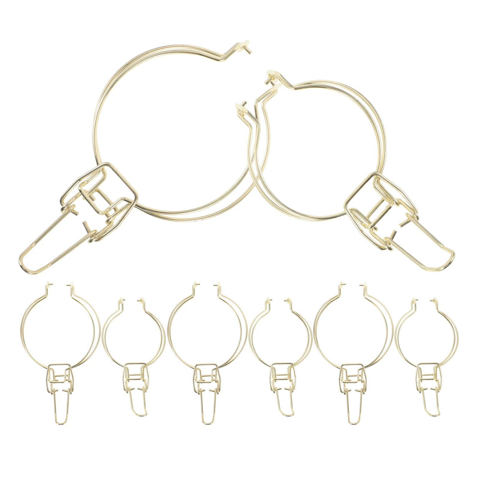 

8Pcs Glass Storage Jar Wire Clamps Mason Jars Stainless Steel Locking Airtight Lid Buckle Food Container Can Sealing Kits