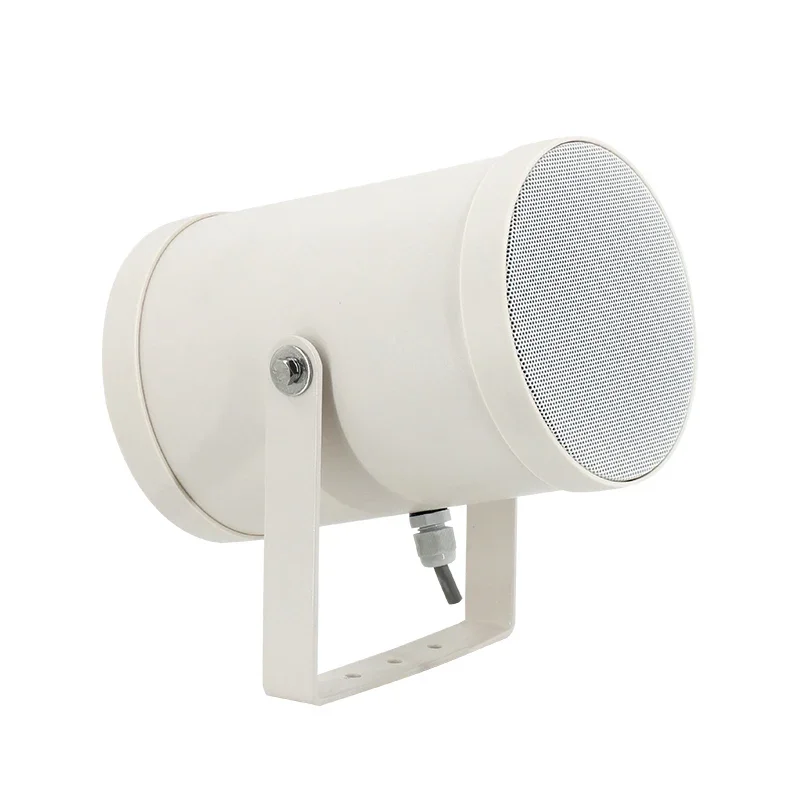 Pa Speakers Professional Loudspeaker Bi-Directional 100 Volt Aluminium Outdoor Projection Speaker