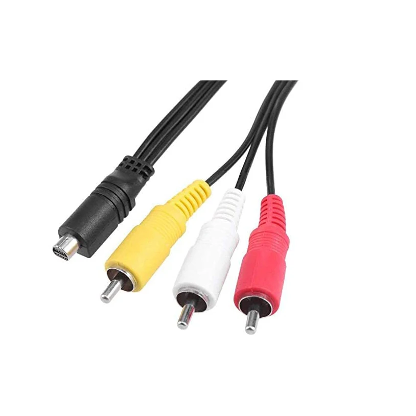 W celu uzyskania VMC-15FS VMC-30FS 10Pin kabel audio-wideo AV TV-przewód kompatybilny z Sony Handycam aparat fotograficzny z kamerą DCR-SR90/ DP — zdjęcie produktu 2