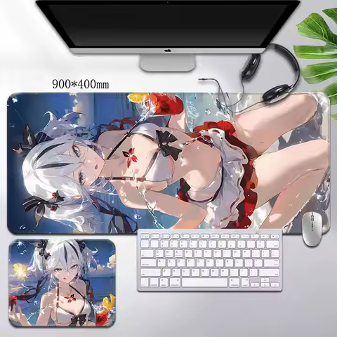 Kawaii Cartoon Mousepad Oversized Dining Table Mat Cute Secondary Yuan Company Gaming Y2K Back Cover With Rubber Base Non-slip