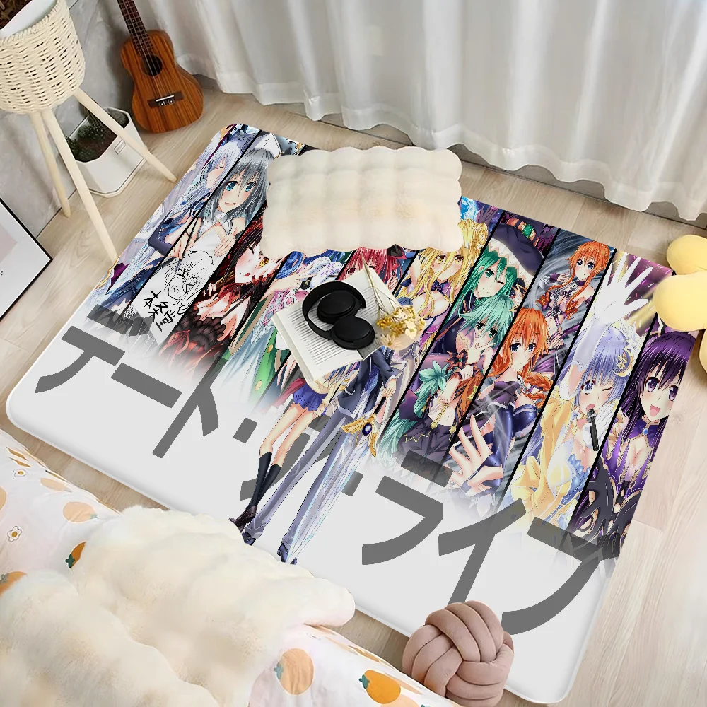 

D-Date A Live Floor Mat Non-Slip Laundry Room Mat Laundry Decor Balcony Child Living Room Household Carpets