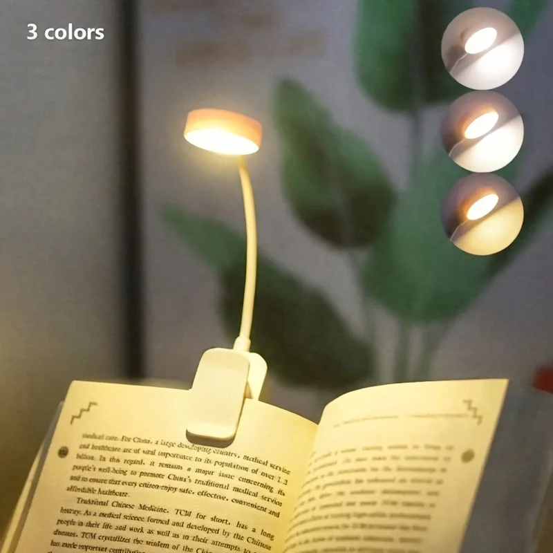 3 Color Adjustment Options, a Bedroom Night Light, Reading Lamp, Adjustable Brightness, 360 ° Flexible Neck, Suitable for Night