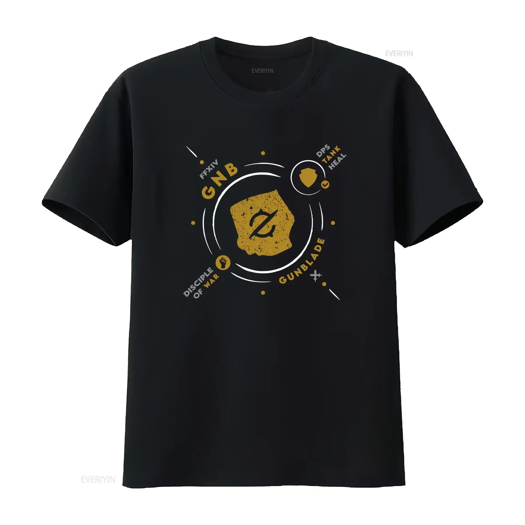 Gnb Life Ffxiv Inspired Gunbreaker Tank Job Ff14 Mmo Gamer T Shirt vintage Washed graphic Versatile Stretched Comfortable homme