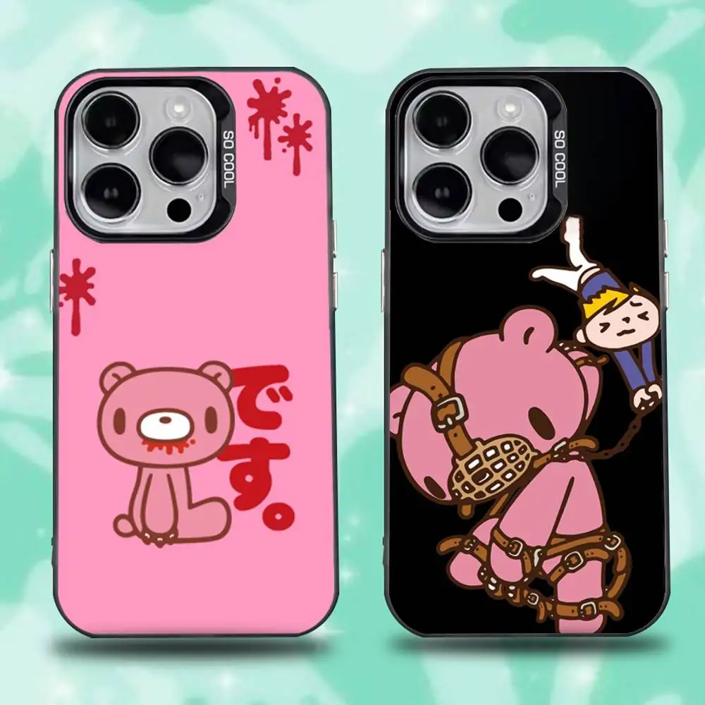 

Gloomy Bear Cute Phone Case For iPhone 16,15,14,13,12,11,Mini,Pro,E,SE4,XS,MAX Black Candy Matte Cover