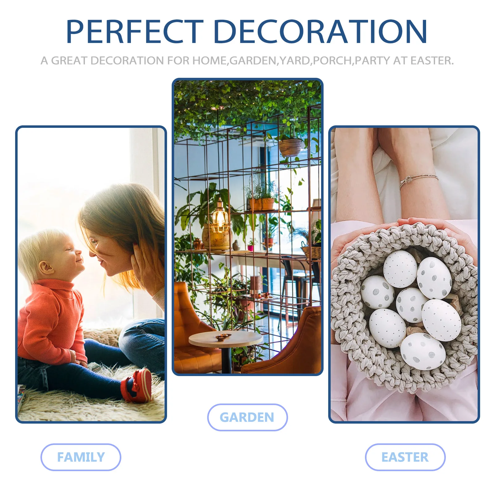 

4 Pcs Eggs Decoration Easter Party Supplies Fake Inflatable Prop Decorative Branch Adornment Artificial Office