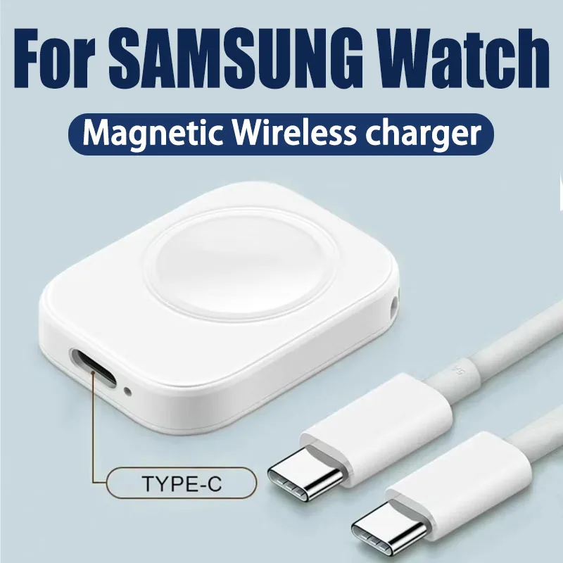 Magnetic Watch Wireless Charger For Samsung Galaxy Watch 6 5 4 3  2 1 Pro USB Type c Charging For Galaxy Watch Universal Charger