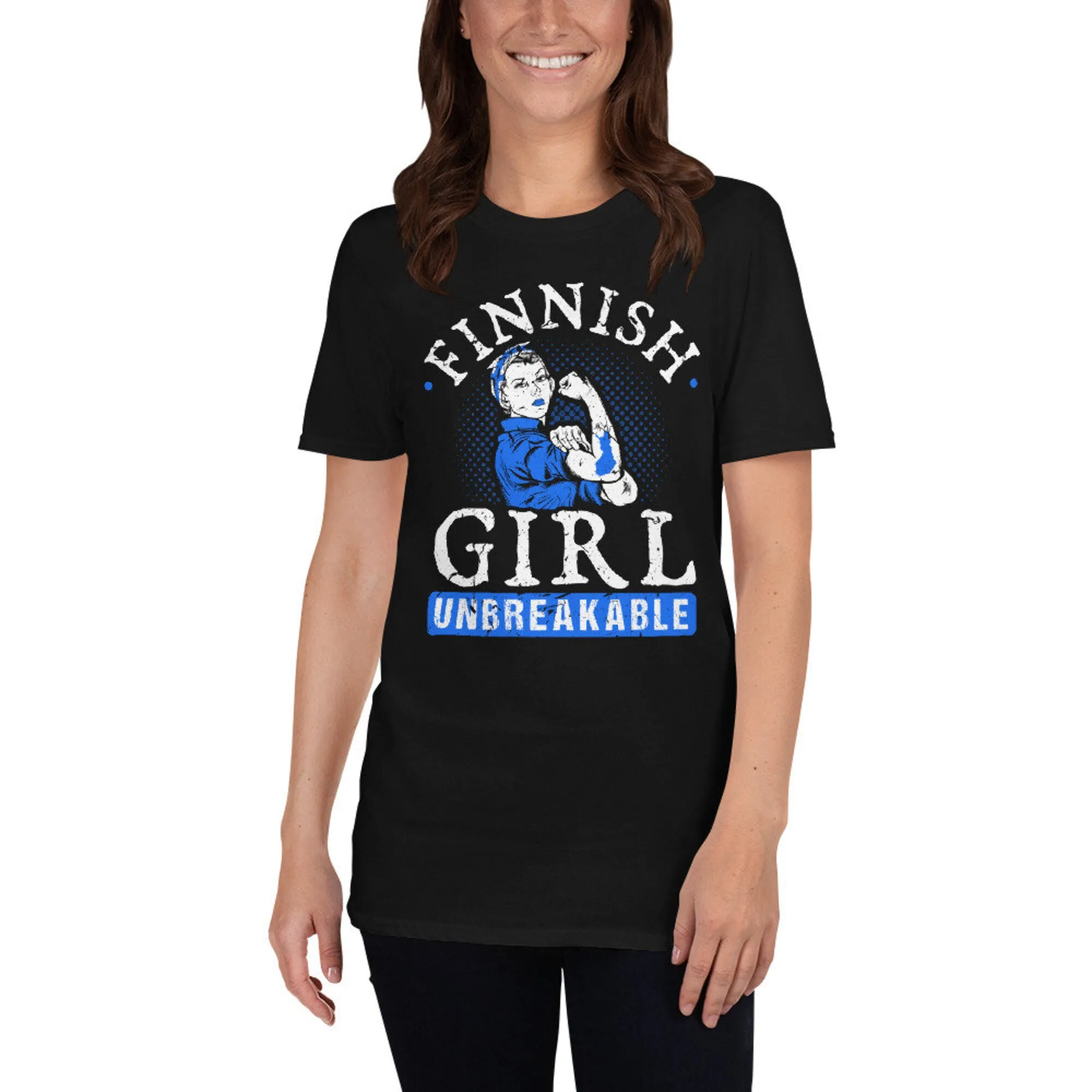 Finnish Girl Unbreakable Finland Pride Scandinavia Heritage Unisex T-Shirt