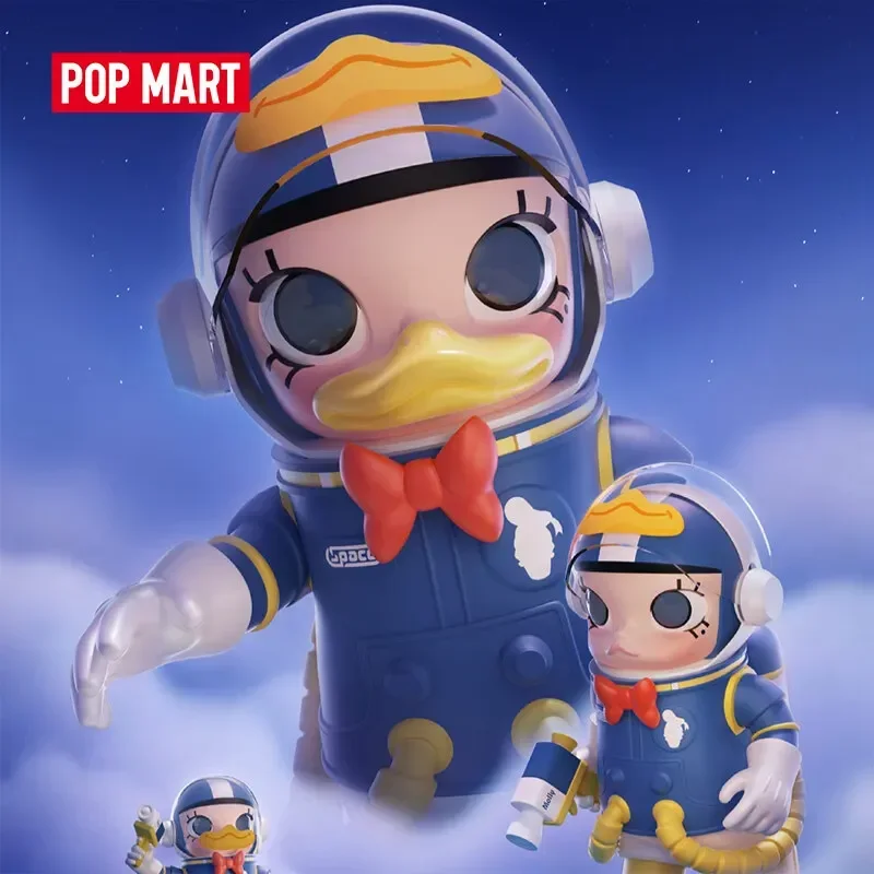 

POP MART MEGA SPACE MOLLY 400% серия «Дональд Дак и Дейзи», слепая коробка, загадочная коробка, игрушки, кавайные украшения, статуэтки, домашний декор, рабочий стол