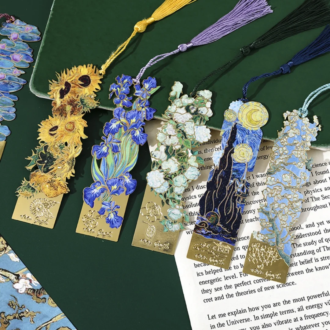Famous Art Bookmark Artistic Book Marker Gift Artistic Book Clip Brass Finish Vintage Art Bookmark For Student Rewards Office
