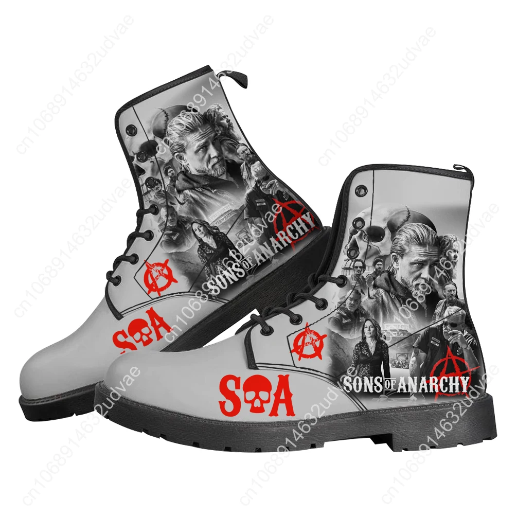 

Sons Of Anarchy SOA Boots Mens Womens Teenager Shoes Casual Boot Hot Movie Outdoor Light High Quality Couple Customize Shoe