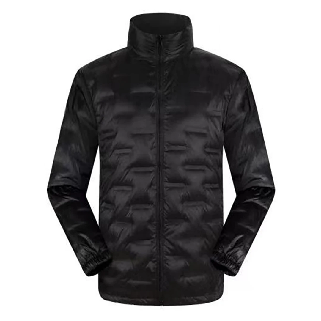 Men's Autumn Winter Outdoor Down Jackets Windproof Waterproof Warm 70% White Duck Down Stand Collar Coats Plus Size S-4XL