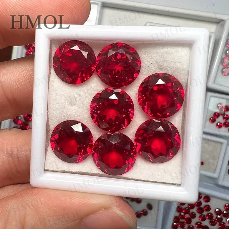 

[Lab Grown Ruby] VVS1 Clarity Loose Stone Certificate Of AGL HMOL Red Color Rare Gems DIY Selectable Beads For Jewelry Making