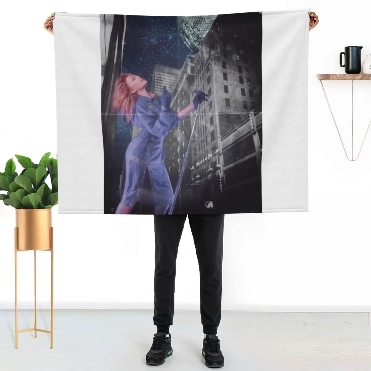 Kylie Minogue - retro disco new york edit Throw Blanket funny gift Summer Beddings Thermals For Travel Thermal Hairys Blankets