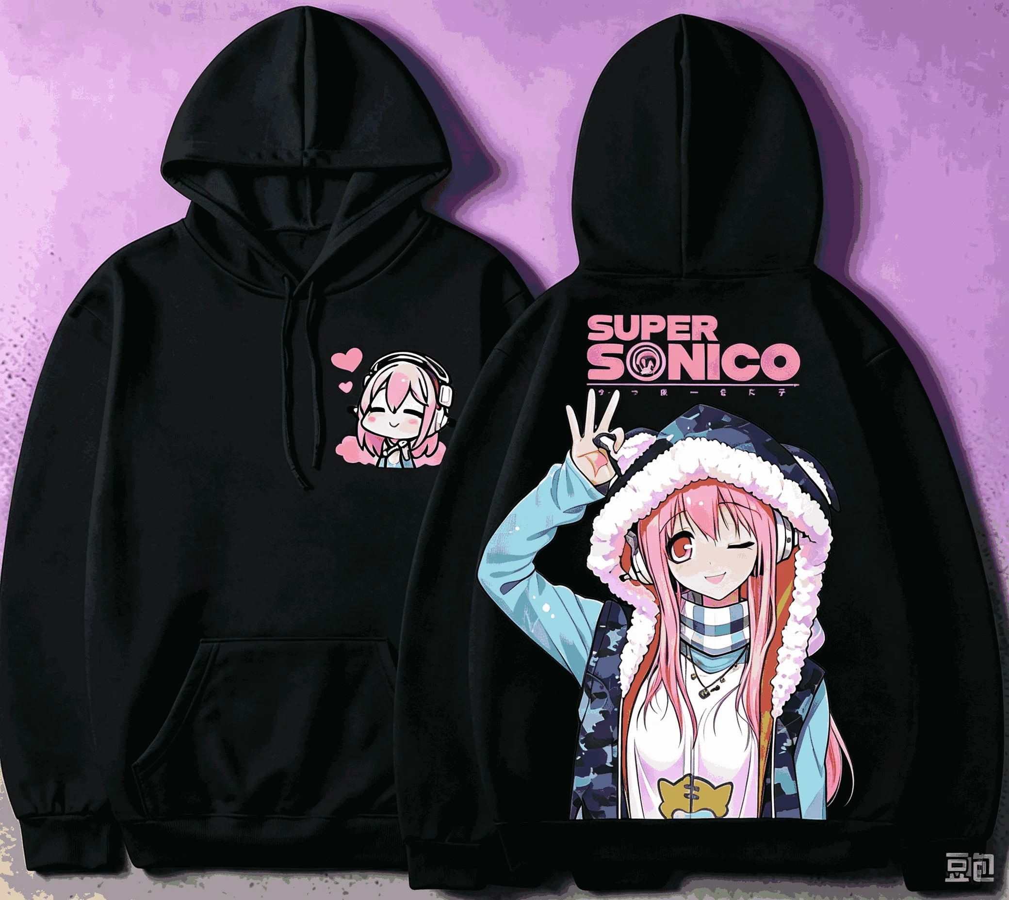 Sudaderas Super Sonico, Ropa de Moda Casual, Sudadera Holgada Unisex, Estilo Deportivo Gráfico Retro, de Alta Calidad y Cómoda