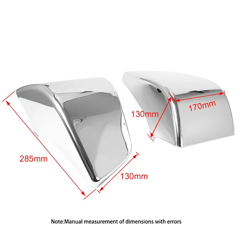 For Honda Shadow Motorcycle Chrome Left Right ABS Battery Side Fairing Cover Guard ACE VT400 VT750 VT 400 750 1997-2003