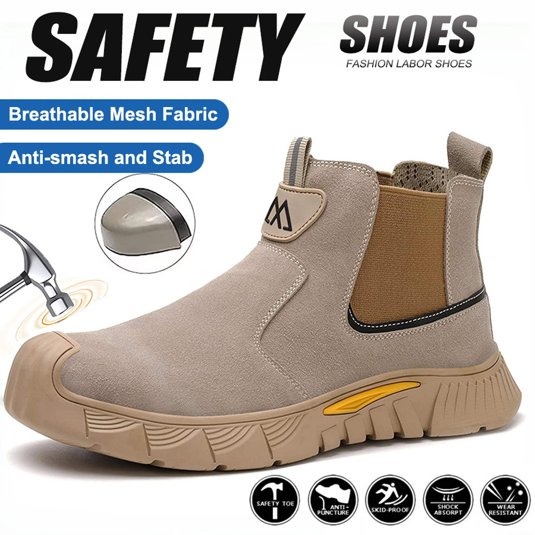 Industrial Laser - Zapatos de seguridad con punta de