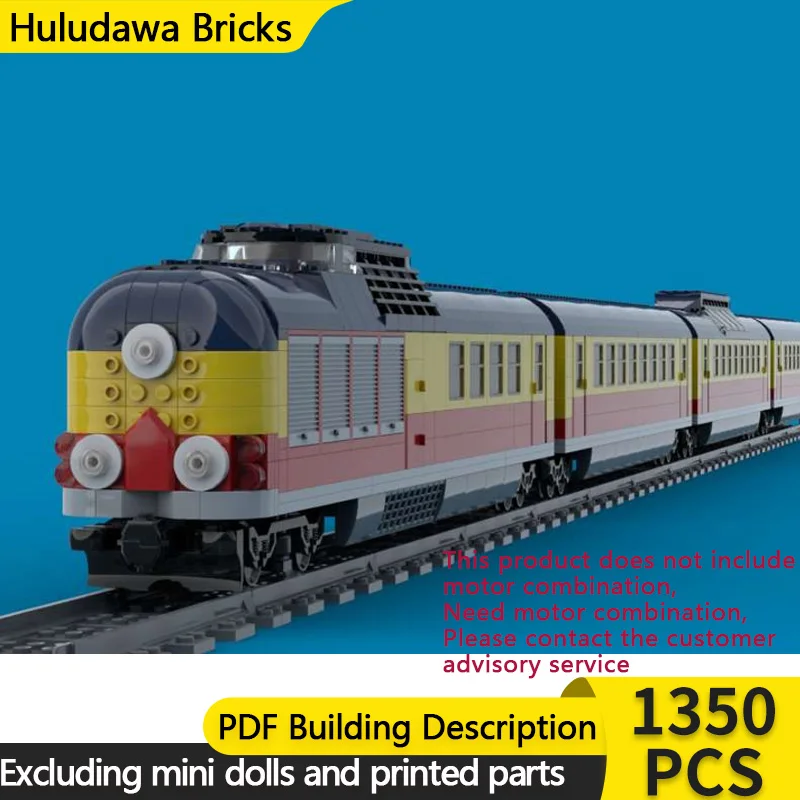 

City Car Model MOC Building Bricks Railway Express Passenger Train Modular Technology Children Holiday Gifts Assemble Toys Suit