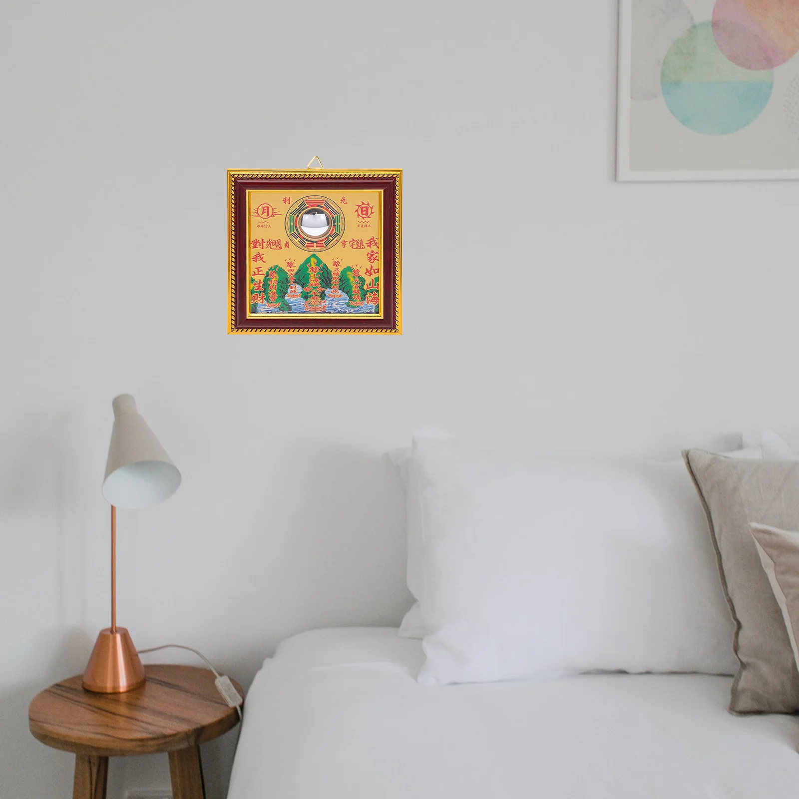 

Chinese Bagua Mirror Home Decor Evil Exorcism Ornament Nature Pattern Diagrams Fengshui Blessing