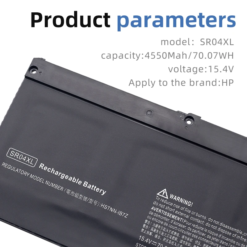 Imagem -05 - Suozhan Sr04xl Bateria do Portátil para hp Omen 15-ce 15-cb 15-ce015dx 15-cb014ur Tpn-q193 Tpn-q194 Tpn-c133 Hstnn-db7w 917724855