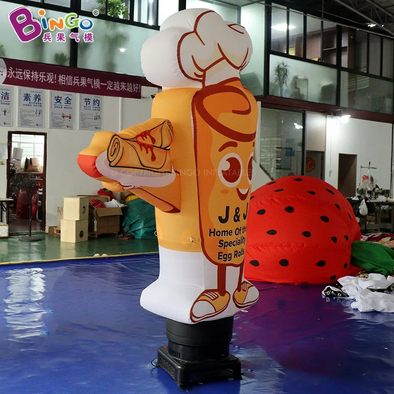 2 M (6.5ft) Inflatable Burrito Chef Crepes Chef Blow Up Air Dancer สําหรับตกแต่งร้านอาหาร-ของเล่น