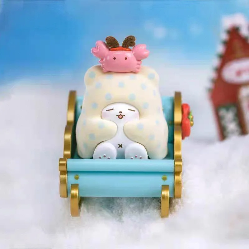 Зимняя команда хижинга, серия PomPomPurin Hangyodon Marumofubiyori Cinnamoroll Kuromi Kitty, экшн-фигурки, игрушки, куклы, подарки для детей