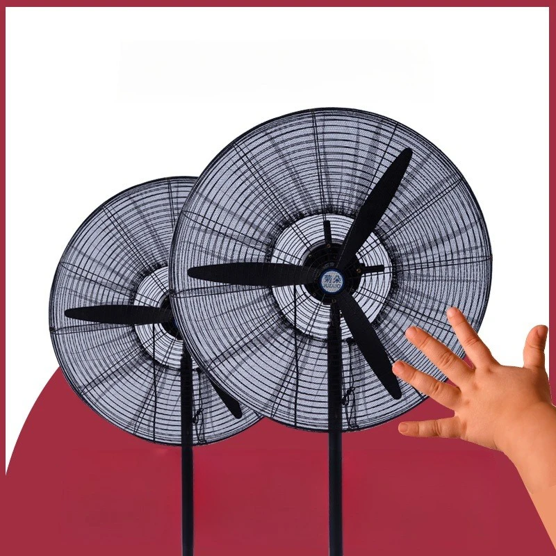 Modern Style Mesh Round Electric Fan Covers Safety Anti-pinch Protector Household Universal All-inclusive Floor Dust-proof Cover