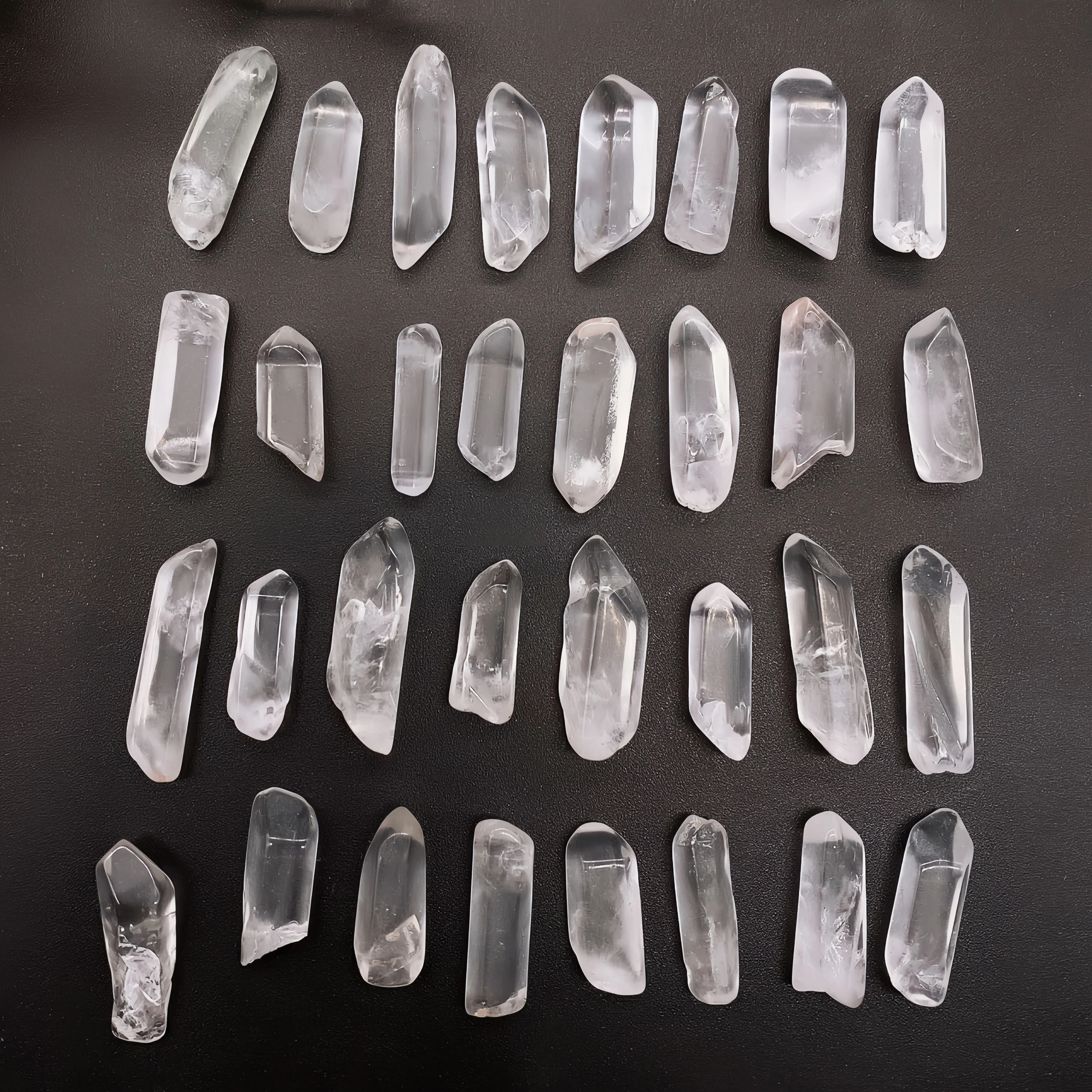 50g 100g Natural Polished Clear Quartz Crystal Raw Column Stone Wand Point Energy Healing Rock Mineral Specimen Home Decor Gift