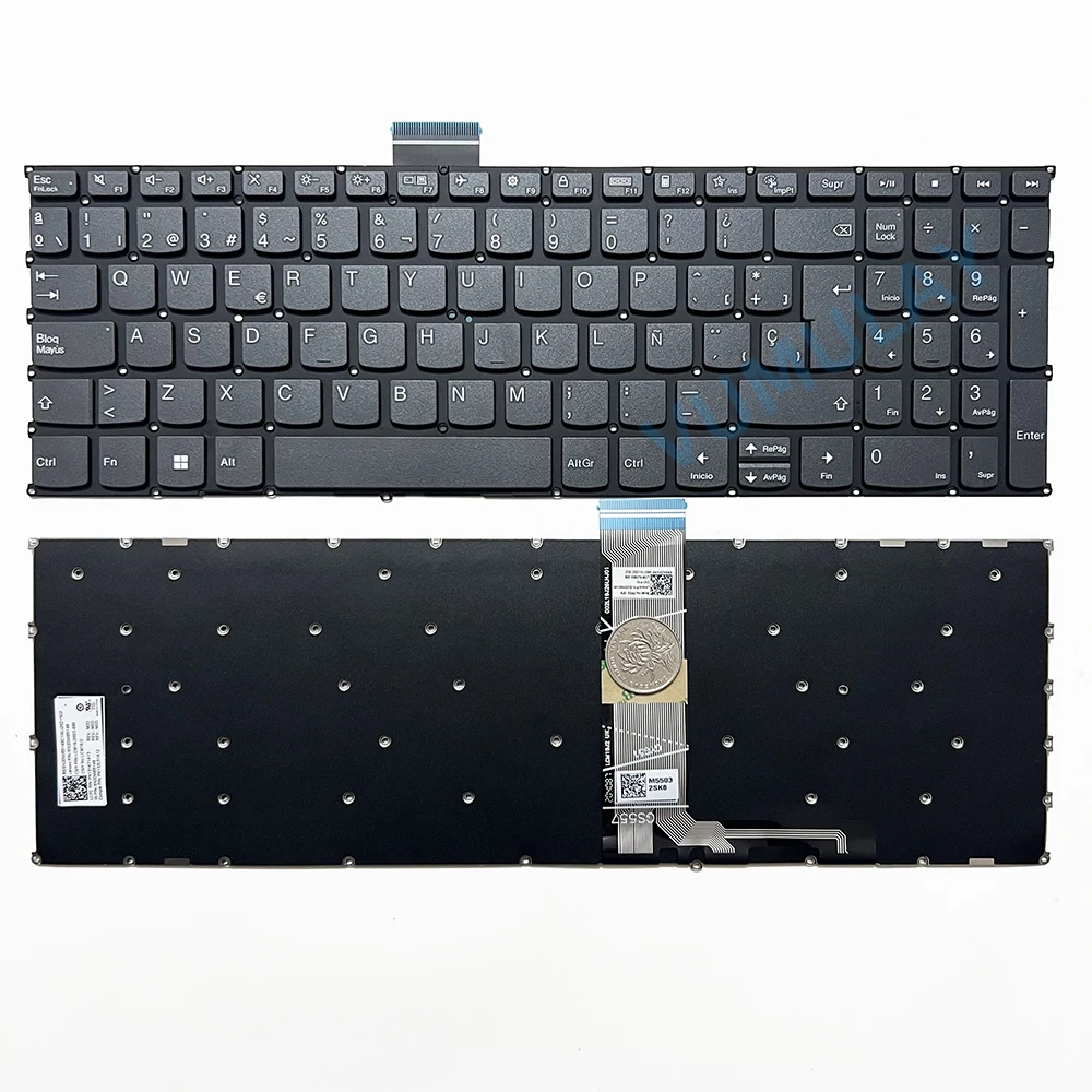 ES hiszpańska klawiatura do Lenovo Ideapad 3-15ITL6 82H8 3-15ADA6 3-15ALC6 5-15IIL05 5-15ARE05 81YQ 5-15ITL05 5-15ALC05 V15 G2-ALC 82KD V15 G2-ITL 82KB 82ME,V17 G2-ITL G2 ITL 82NX V17 G3 IAP 82U1 V17 G4 IRU 83A2 