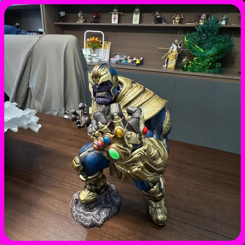 Figura de Acción de Thanos de Marvel Avengers, Guantelete del Infinito, 36 cm, PVC, Estatua, Decoración de Escritorio, Regalo, Colección