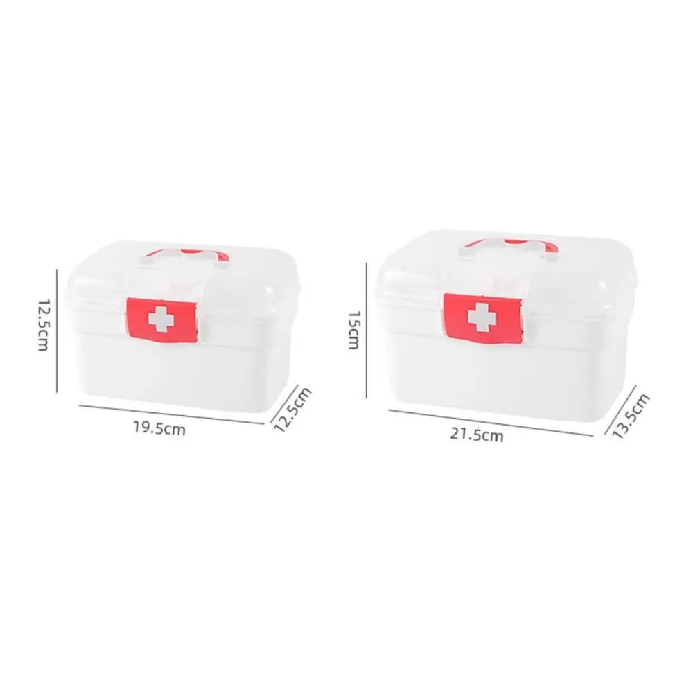 New Large Capacity Pills Storage Box Plastic Multi Layer Jewelry Organizer Portable Medicine Box Household