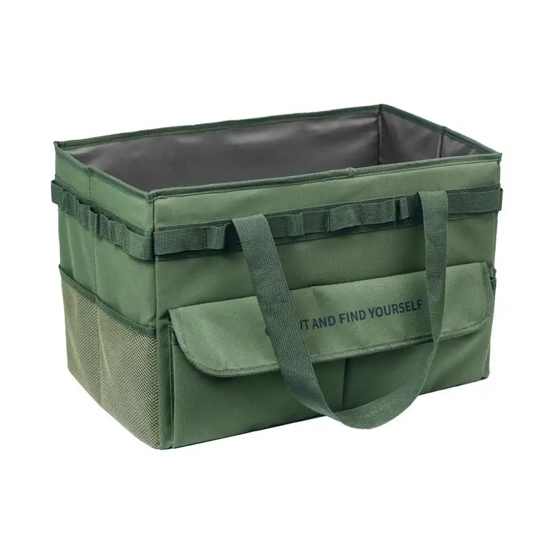 

Foldable Camping Storage Bag Outdoor Picnic Blanket Cookware Box Car Trunk Storage Bag Organizer Home Supplies Organizer