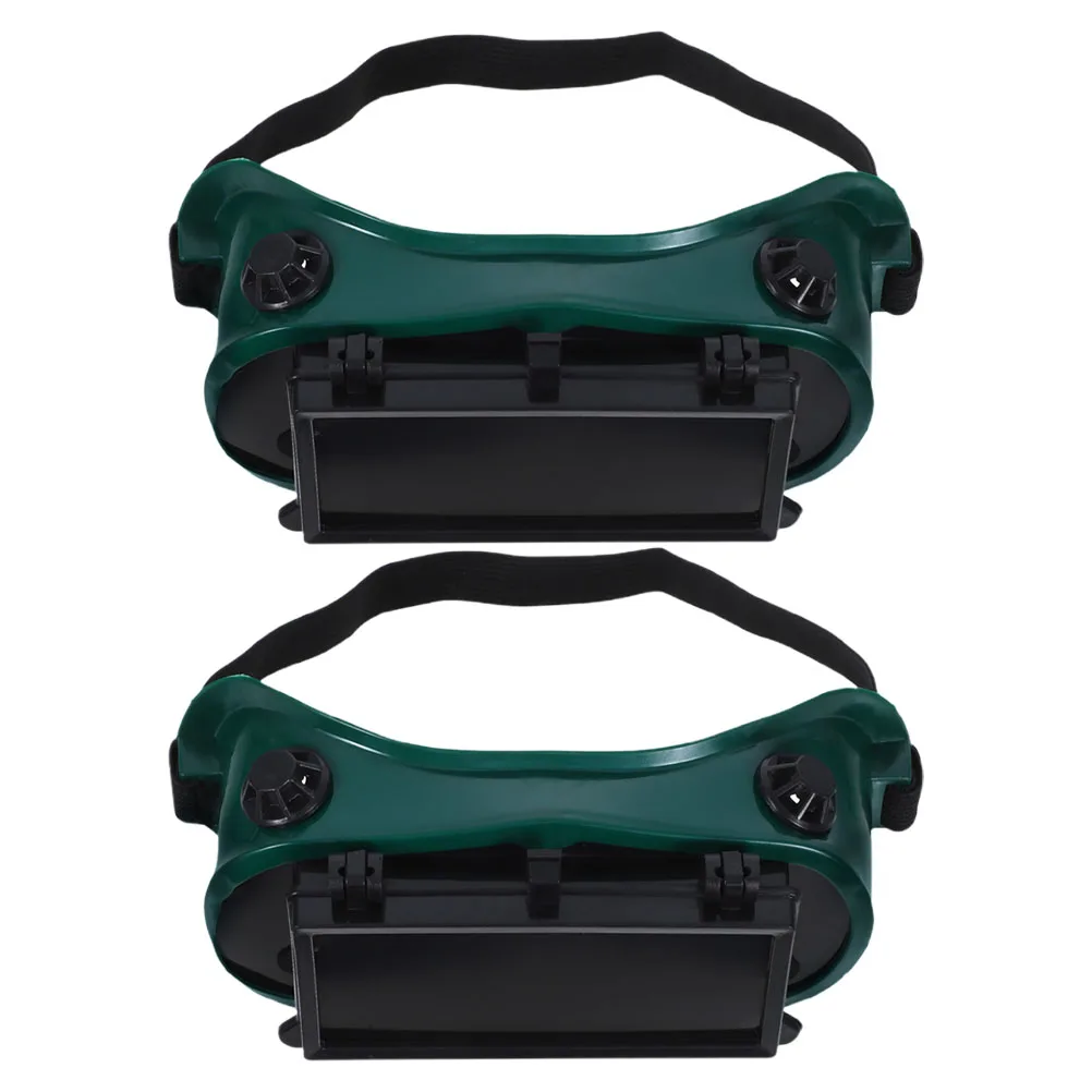 

2 Pcs Dualflip Protection Goggles Welding Safety Lab Goggles Torch Cutting Glasses Anti Impact Dust Proof goggles over glasses