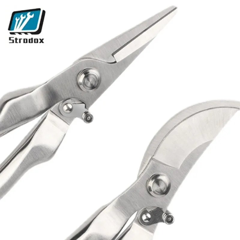 Thickened Pointed Curved Mouth Pruning Leaf Picking Fruit Combination Shear Rebound Design Sawtooth Tip Labor-saving