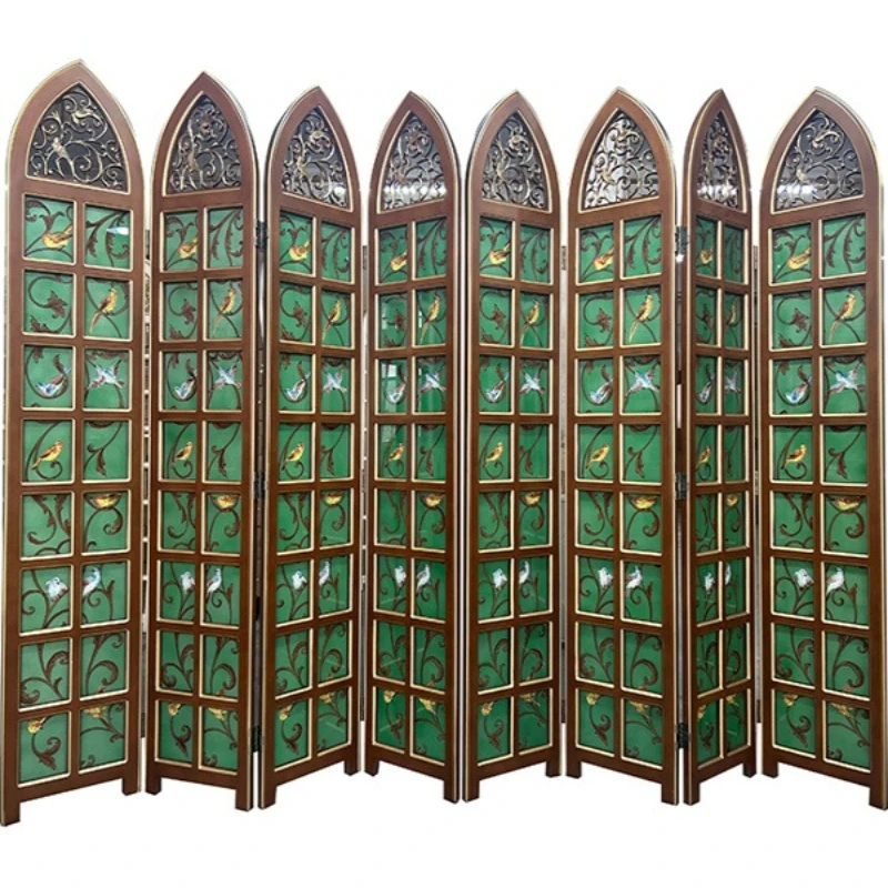 

The screen partition is blocked, and the entrance folding glass moves the folding screen.