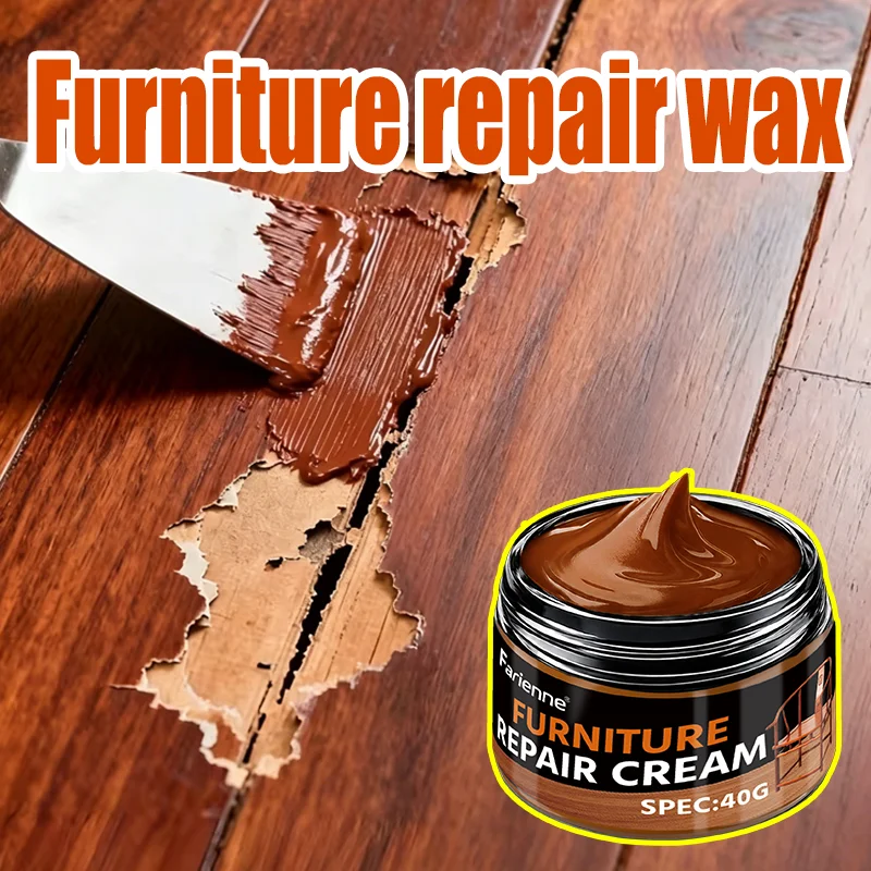 Farienne 40g Wood Surface Touch-Up Paste Scratch And Wear Repair Cream for Car Trim Household Woodwork