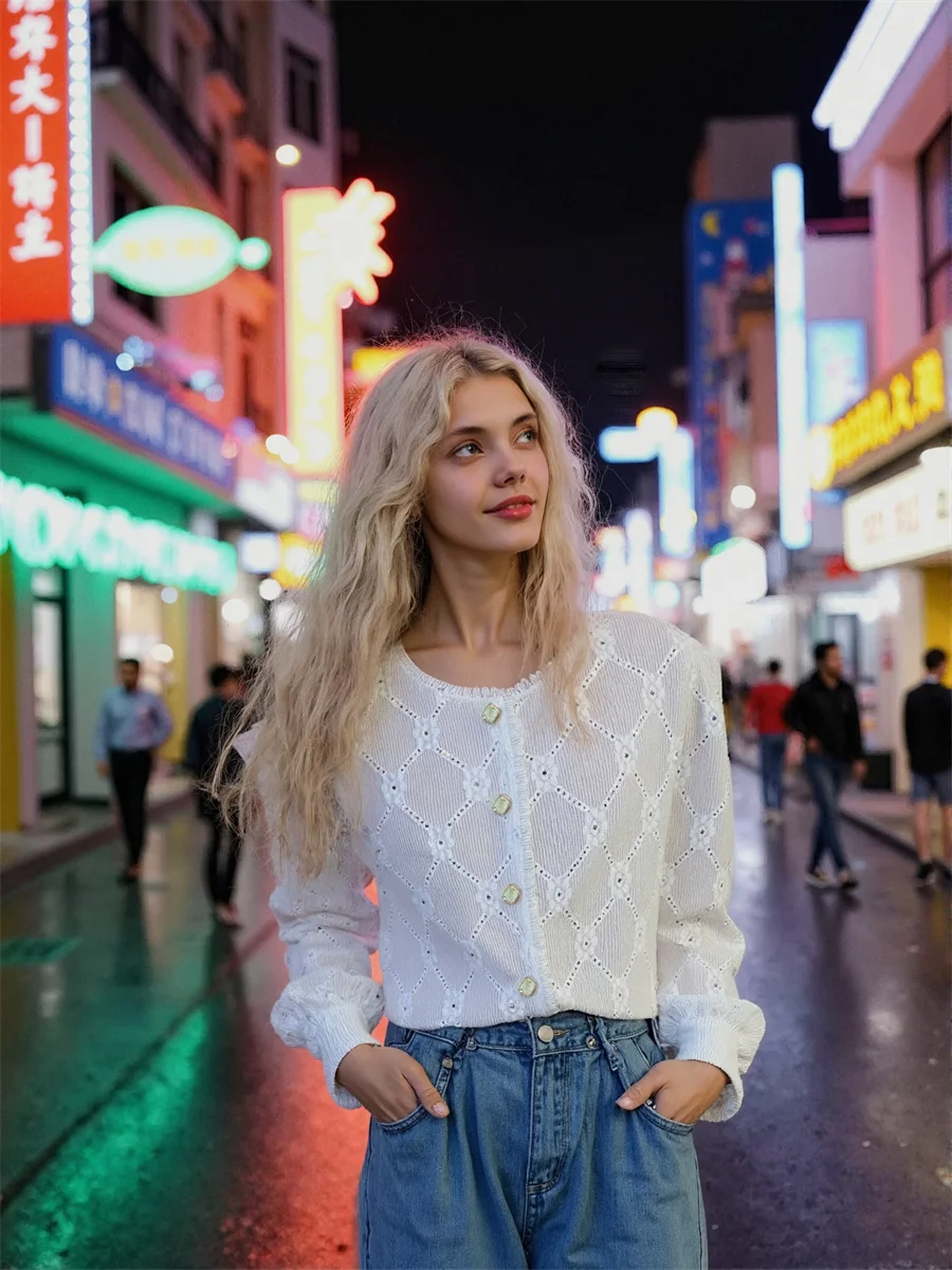 Camisas de encaje con cuello redondo, blusas no extragrandes, ropa elegante para mujer, tendencia 2025, regalos de invierno, ropa de trabajo femenina ceñida para estudiantes OL