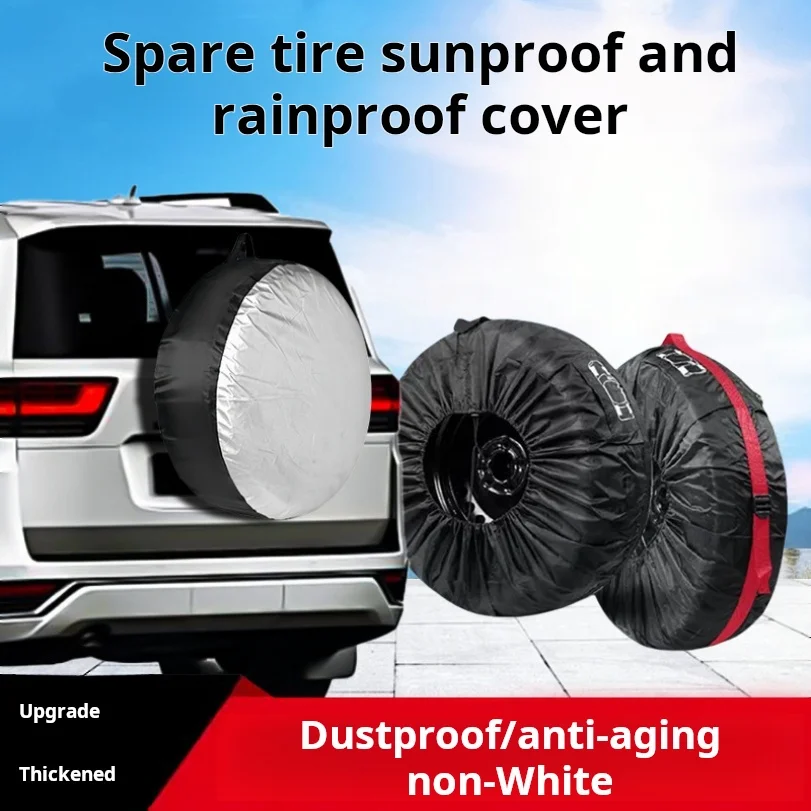

Car Spare Tire Cover 190T Spare Tire Storage Bag Tire Dustproof Protective Cover Spare Tire Cover