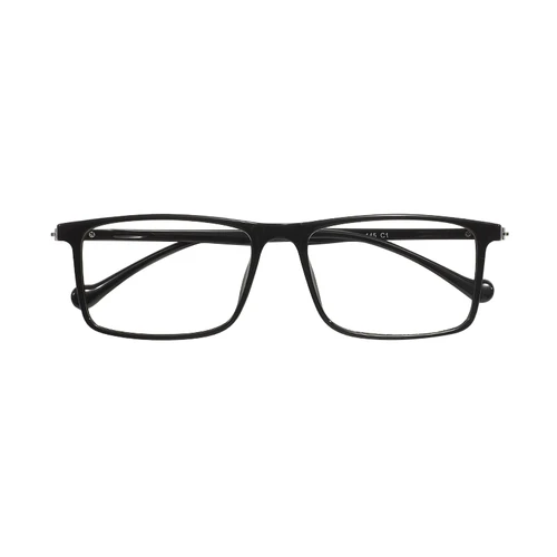 Imagen 2 del producto Gafas cuadradas transparentes TR90 flexibles de plástico ligero para hombres y mujeres, montura completa, gafas rectangulares transparentes para lentes graduadas
