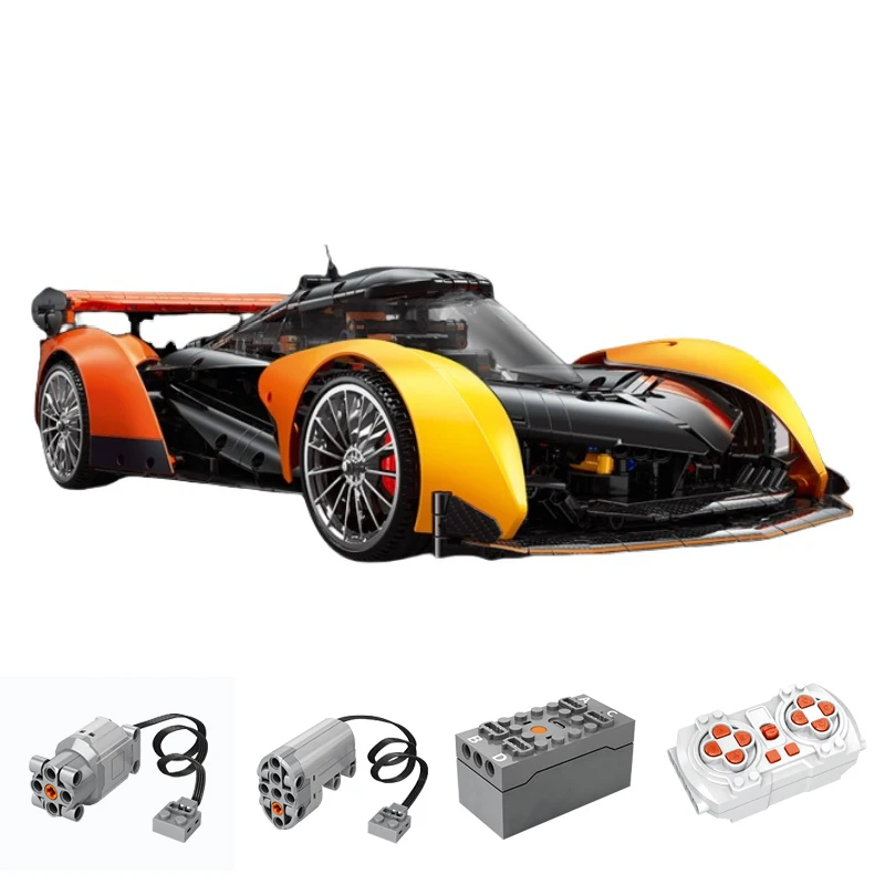 IN STOCK MOC Technical Remote Control Sports Car SOLUS GT Building Blocks Model Racing Bricks Toys for Boys Birthday Gift Set