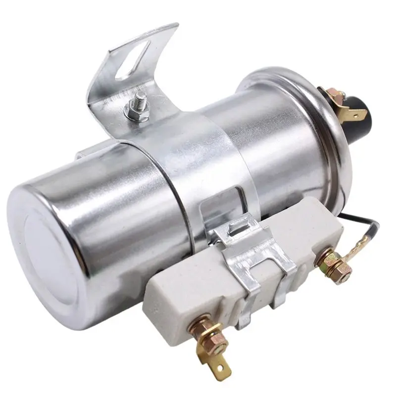 A20K-12V High Output Ignition Coil 60K Volts Canister Chrome With Ballast Resistor 1.8 Ohms HRC0033-CH 60000V Reinforced - view 2