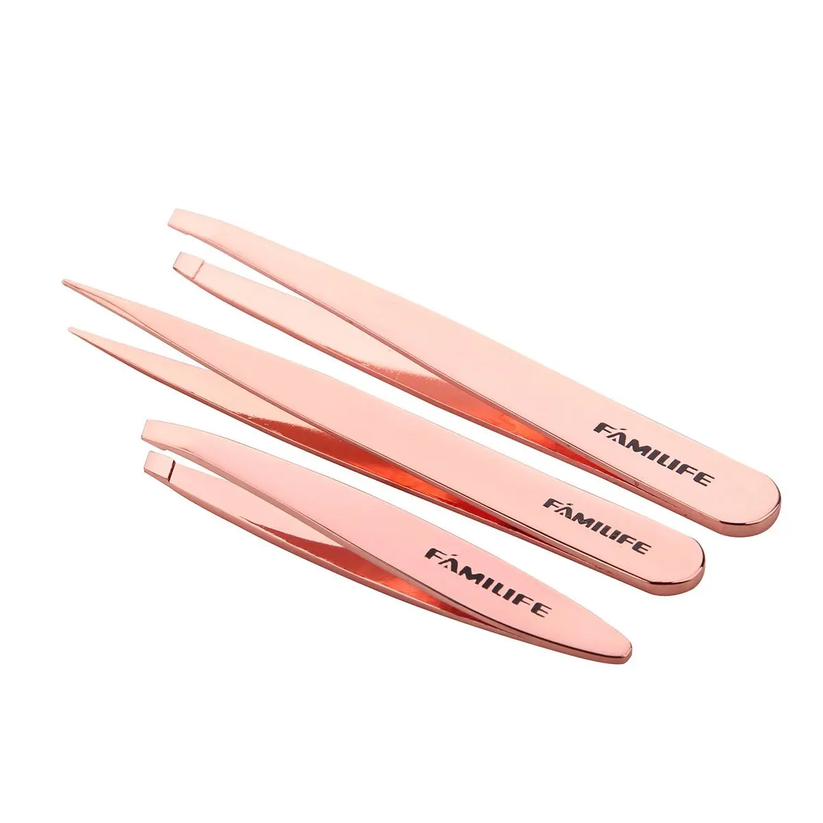 

Tweezers Set - Professional Stainless Steel Tweezers for Eyebrows - Great Precision for Facial Hair, Splinter and Hair Removal